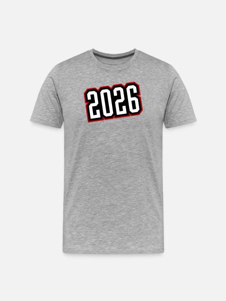 2026 - T-shirt bio Premium Homme - gris chiné