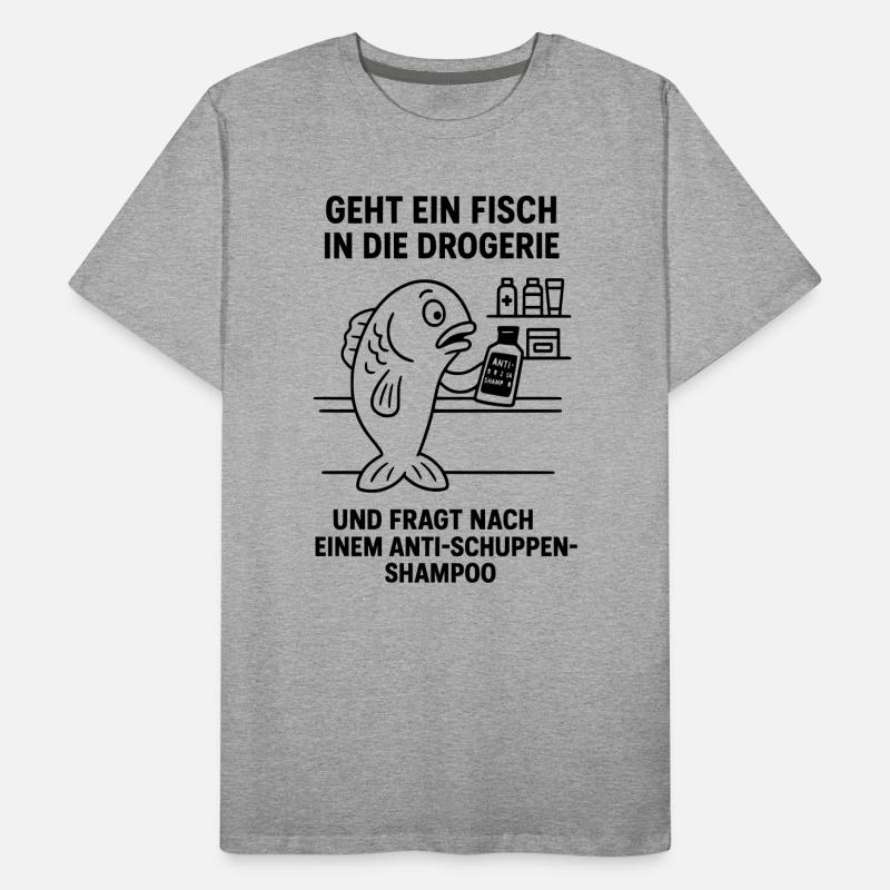 antischuppen shampoo fisch witz Männer Premium Bio T-Shirt