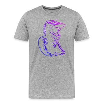 Great Motocross Gift for Motocross - Men's Premium Organic T-Shirt - heather grey - Front - Damien (186cm)