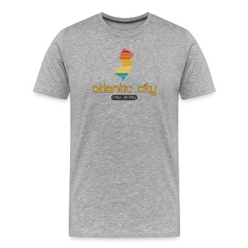 Atlantic City - New Jersey - United States America - Men's Premium Organic T-Shirt - heather grey - Front - Damien (186cm)