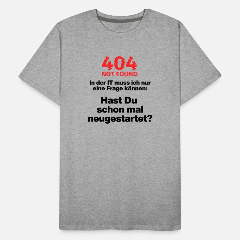 404 IT error, please restart, IT restart Men's Premium Organic T-Shirt