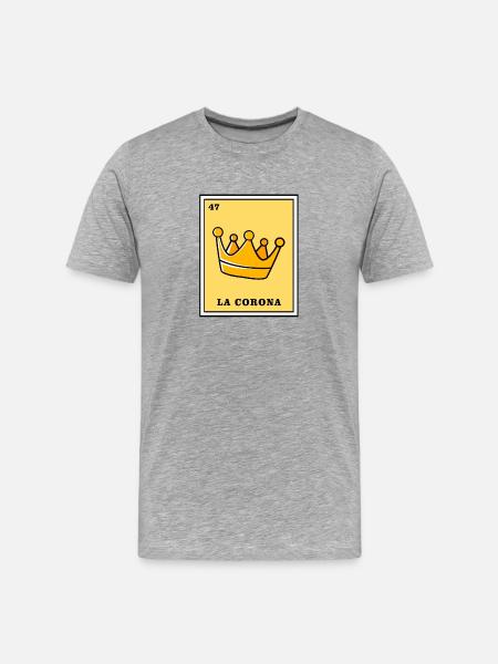 Loteria Mexican Lottery Tarot Bingo - Men's Premium Organic T-Shirt - heather grey