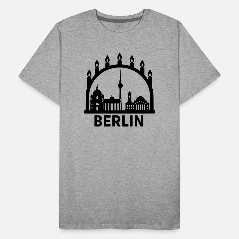 Décoration de Noël Schwibbogen de Berlin Avent T-shirt bio Premium Homme