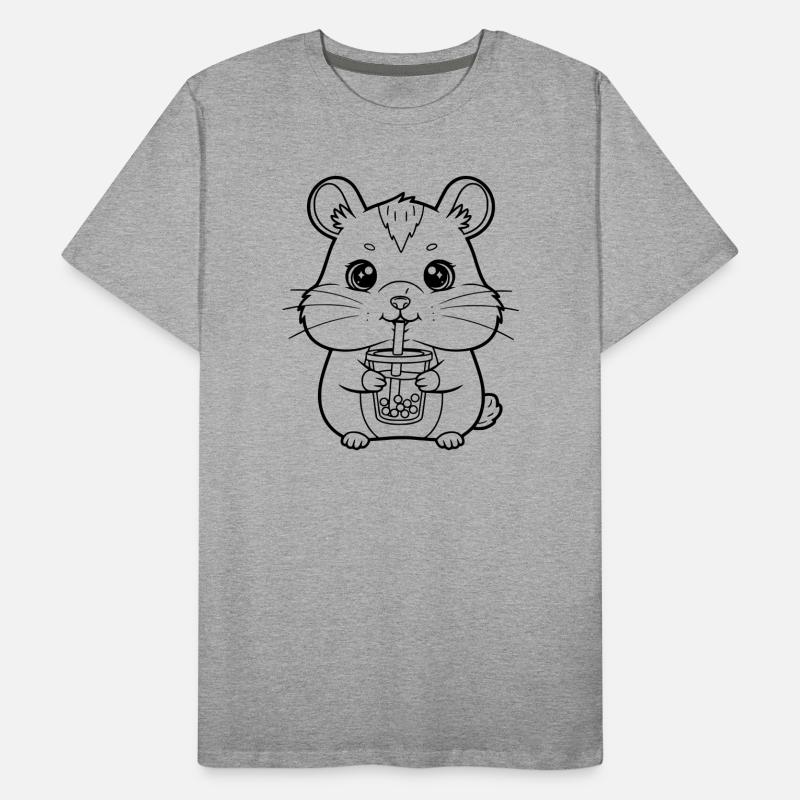 Hamster avec tasse T-shirt bio Premium Homme