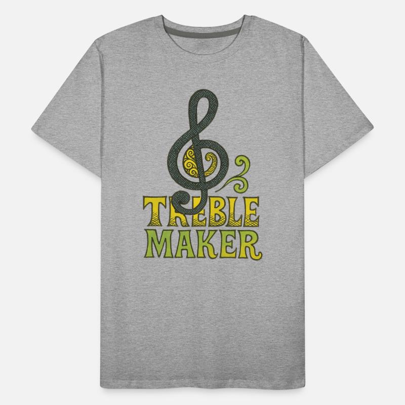 Treble Maker Emblem Men's Premium Organic T-Shirt