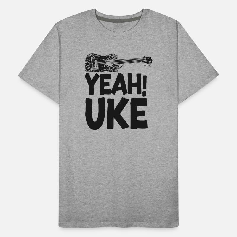 Hawaiian Ukulele Uke Yeah! Uke T-shirt bio Premium Homme