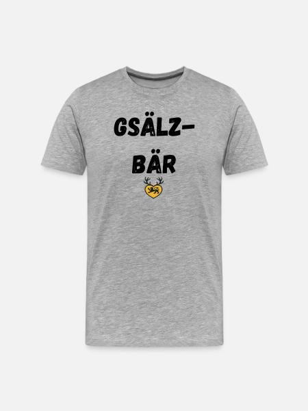 Gsälzbär Swabian - Men's Premium Organic T-Shirt - heather grey