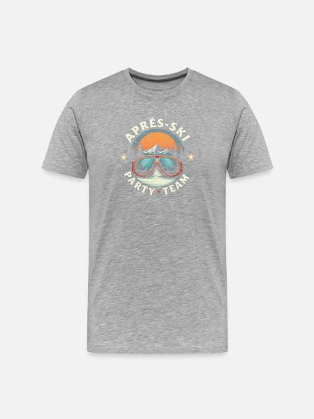 Après Ski Team Party - Men's Premium Organic T-Shirt - heather grey
