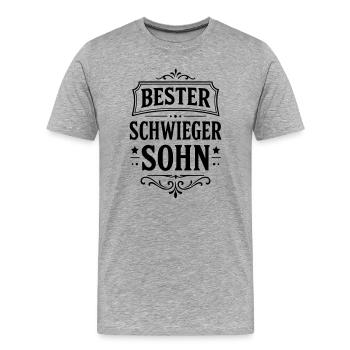 Best son-in-law - Men's Premium Organic T-Shirt - heather grey - Front - Damien (186cm)