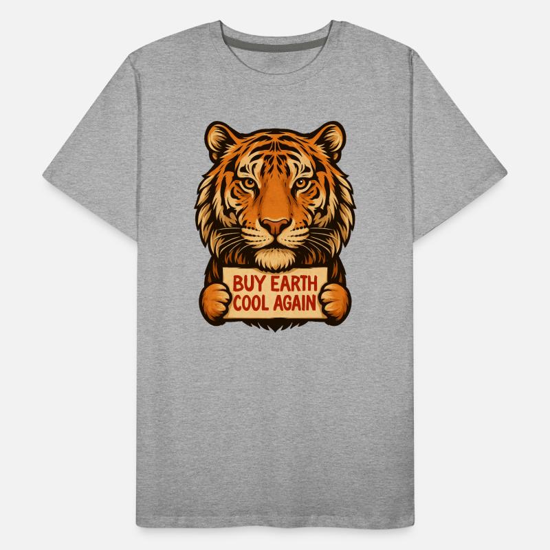 Tiger sagt: Make Eath Cool Again Männer Premium Bio T-Shirt