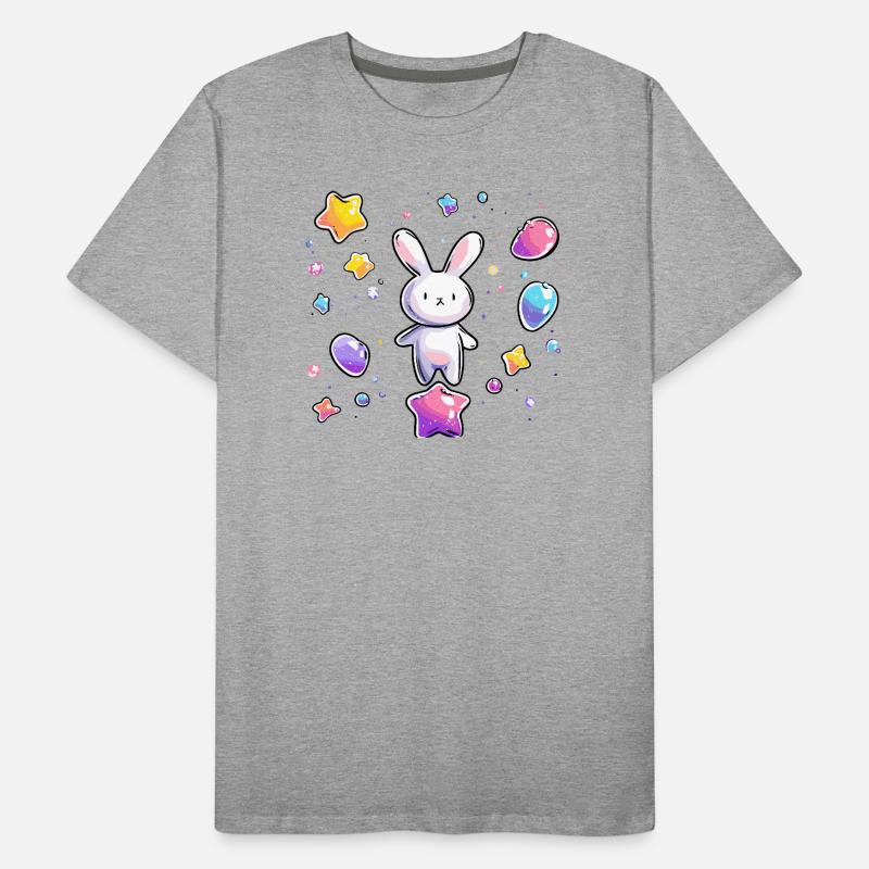 Pastell Bunny Sternenflug Men's Premium Organic T-Shirt