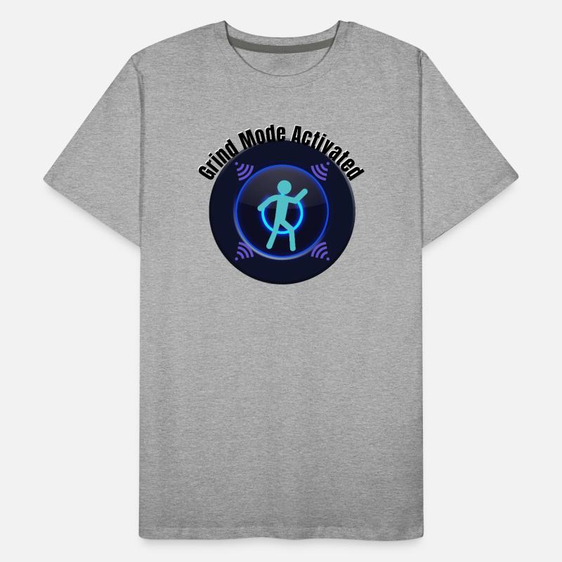 Mode grind activé – Graphique de motivation et de concentration T-shirt bio Premium Homme
