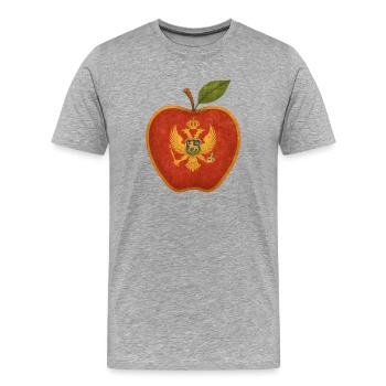 Montenegro - Men's Premium Organic T-Shirt - heather grey - Front - Damien (186cm)