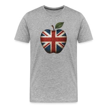 Großbritannien England - Männer Premium Bio T-Shirt - Grau meliert - Vorne - Damien (186cm)