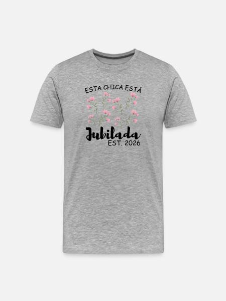 This girl is retiring in 2026 - Men's Premium Organic T-Shirt - heather grey