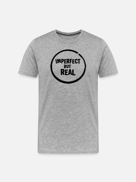 NightSilhouette Minimal Shape - Men's Premium Organic T-Shirt - heather grey