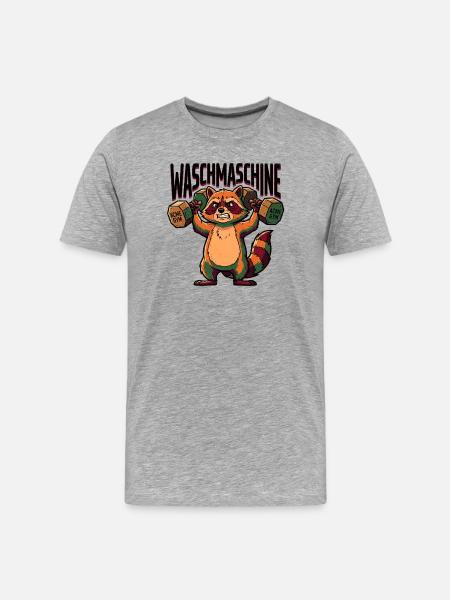 Washing machine - Men's Premium Organic T-Shirt - heather grey