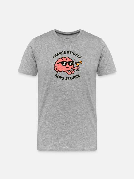 Mental load: OFF DUTY - Men's Premium Organic T-Shirt - heather grey