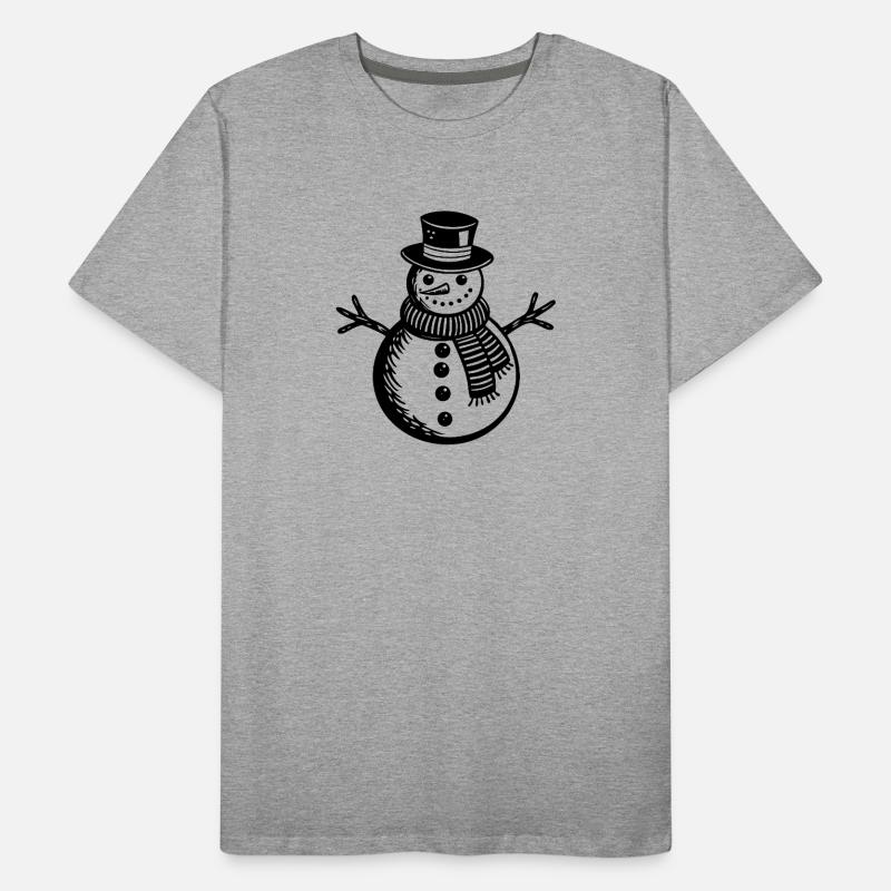 Schneemann Männer Premium Bio T-Shirt