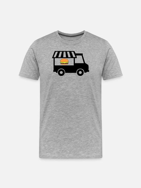 Street food truck - Men's Premium Organic T-Shirt - heather grey