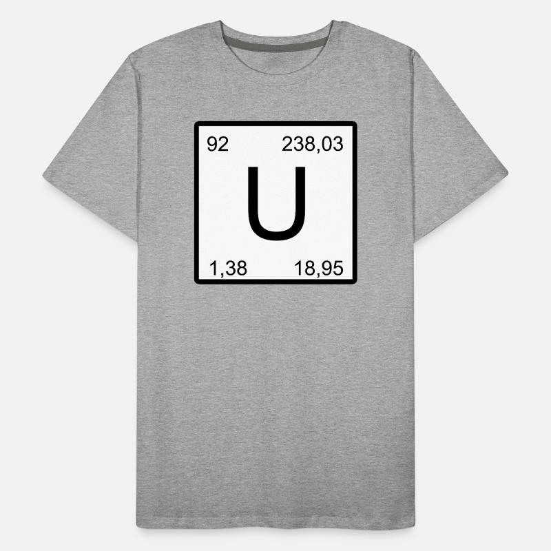 Uranium U Element Square Graphic Men's Premium Organic T-Shirt