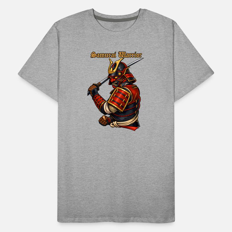 Samurai Warrior Japan Armor Bushido Design Men's Premium Organic T-Shirt