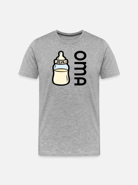 Bébé 2026 - Devenir grand-mère - T-shirt bio Premium Homme - gris chiné