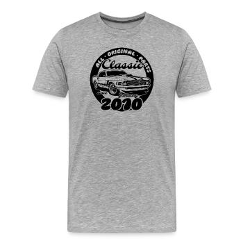 16. Geburtstag - Klassiker Musclecar 01/2010 - Männer Premium Bio T-Shirt - Grau meliert - Vorne - Damien (186cm)