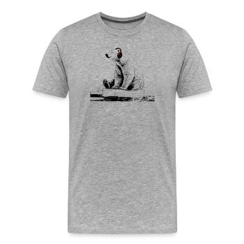 Arctic Beats - Men's Premium Organic T-Shirt - heather grey - Front - Damien (186cm)
