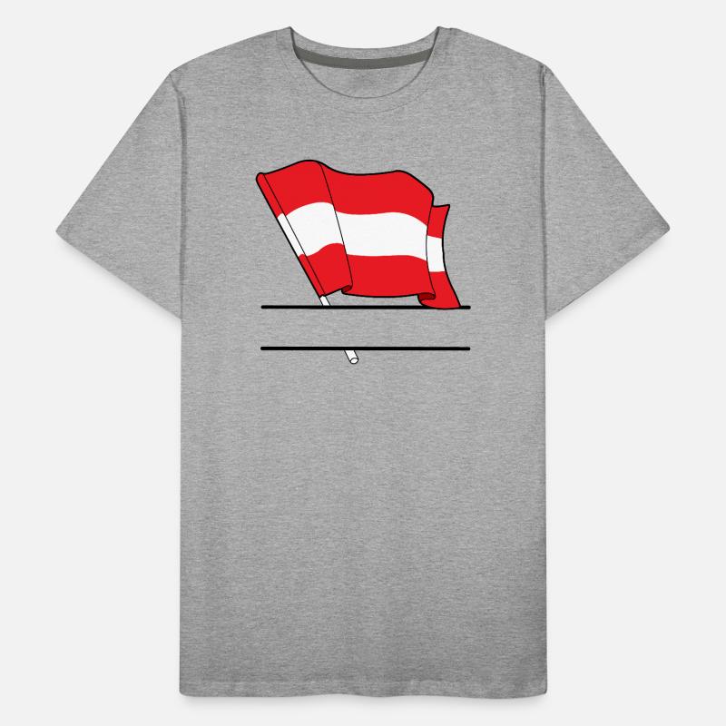 Austria Flag – Namespace Men's Premium Organic T-Shirt