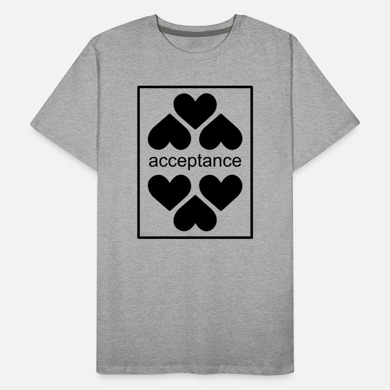 Acceptance  Men's Premium Organic T-Shirt