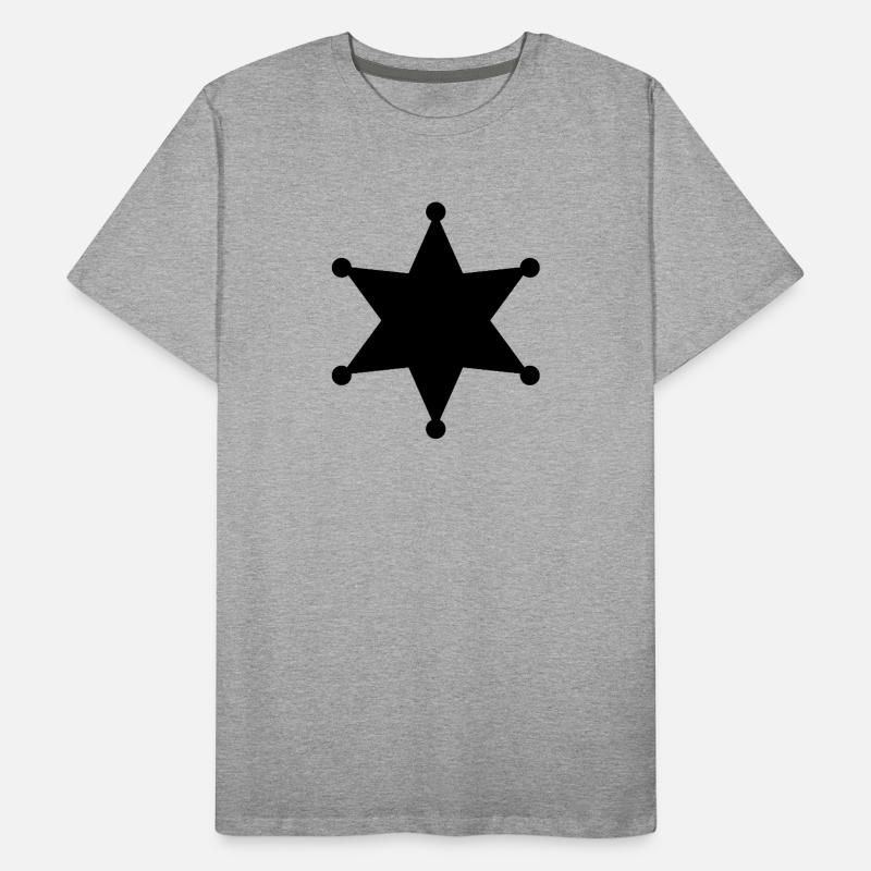 Sheriff-Star Männer Premium Bio T-Shirt