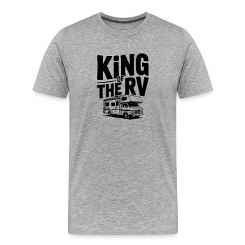 König der Wohnmobile - Männer Premium Bio T-Shirt - Grau meliert - Vorne - Damien (186cm)