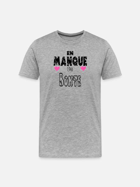 In Not of Kindness - Männer Premium Bio T-Shirt - Grau meliert