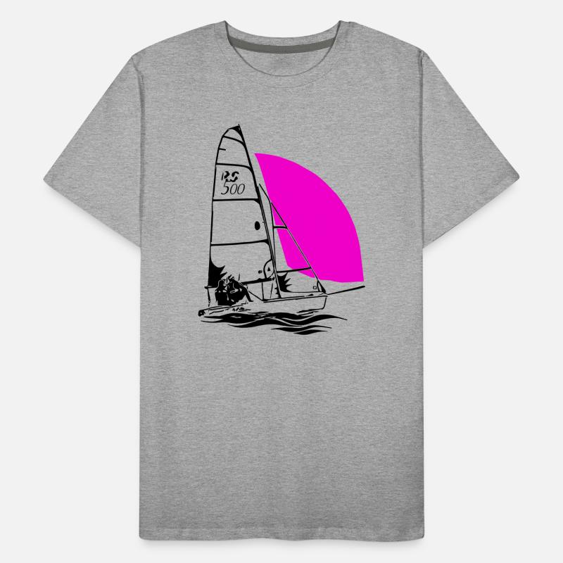 RS 500 Sailing dinghy regatta sailing sailing coloured Men's Premium Organic T-Shirt