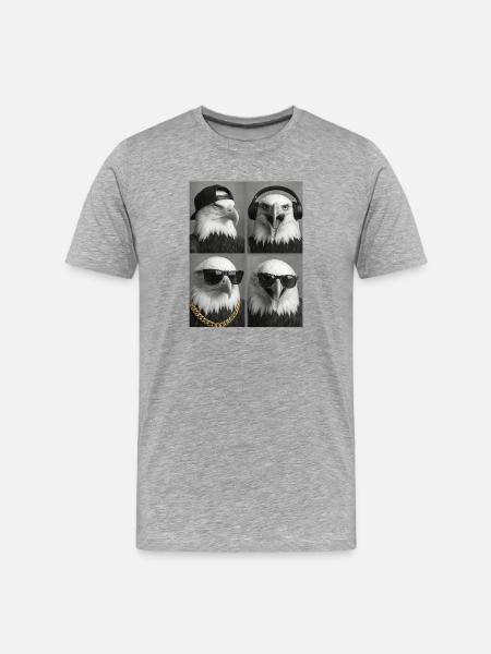Aigle - T-shirt bio Premium Homme - gris chiné