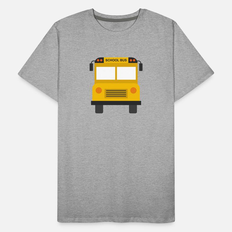 School bus front Men's Premium Organic T-Shirt