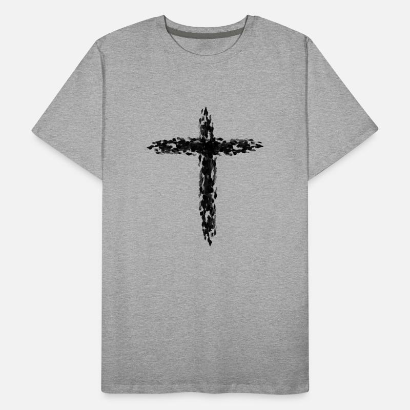 Jesus kreuz Männer Premium Bio T-Shirt