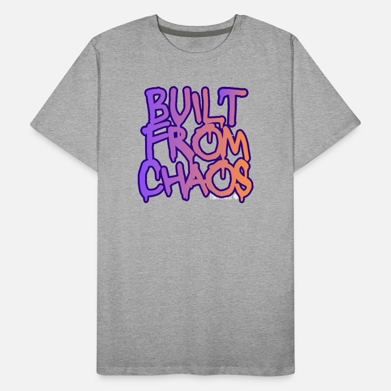 Construit à partir de graffitis chaotiques T-shirt bio Premium Homme
