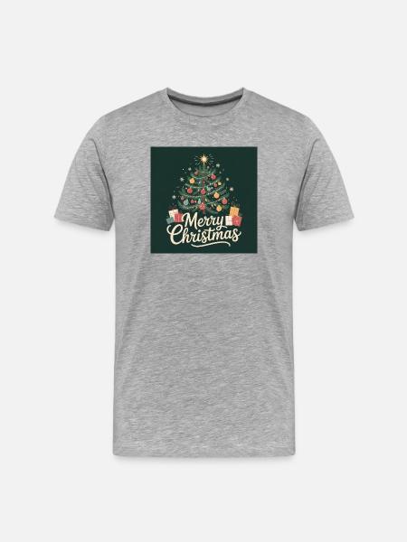 Merry Christmas - Men's Premium Organic T-Shirt - heather grey
