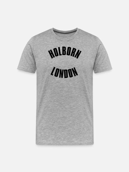 Holborn London Emblem - Men's Premium Organic T-Shirt - heather grey