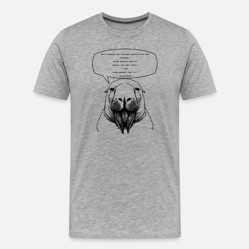 Sprichst du Morsecode? - Männer Premium Bio T-Shirt - Grau meliert