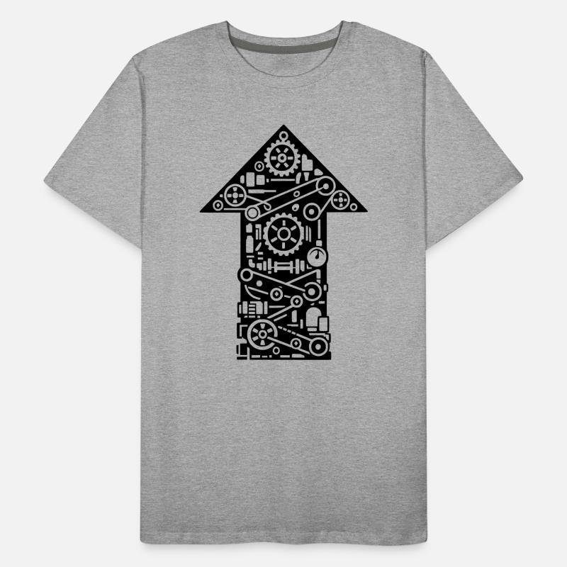 Technologie des machines Pfeil T-shirt bio Premium Homme