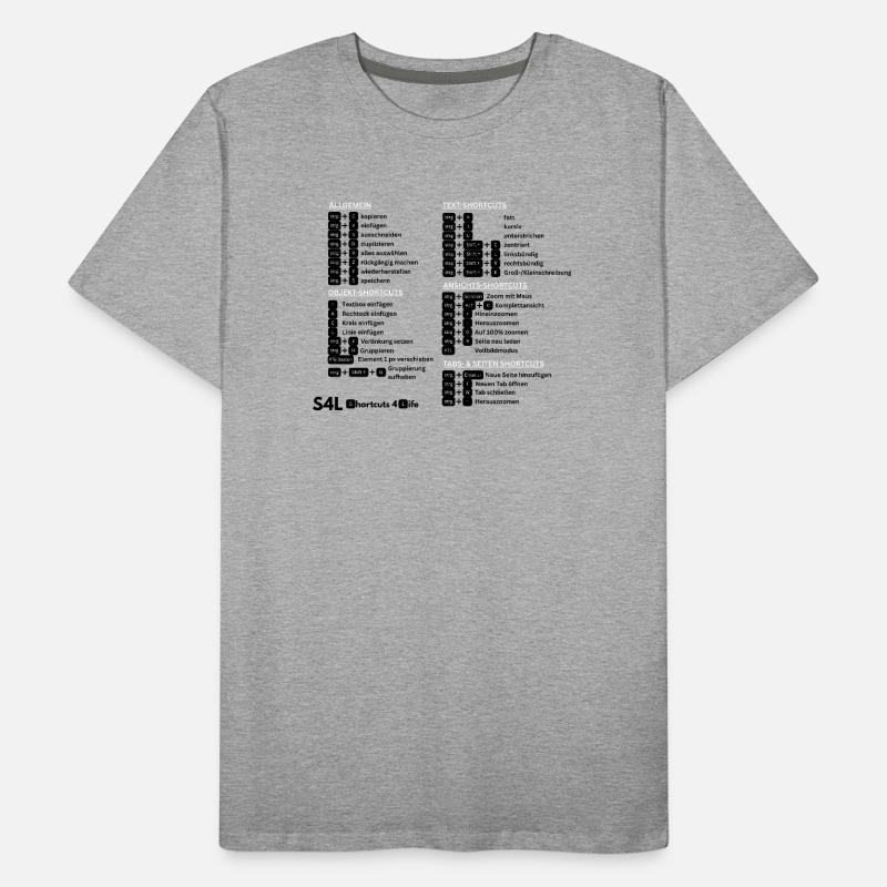 Shortcuts for design professionals! Content Creator Men's Premium Organic T-Shirt