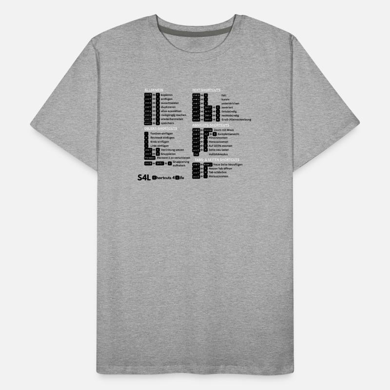 SL Shortcuts Mac – Cmd-Profi! Content Creator Männer Premium Bio T-Shirt