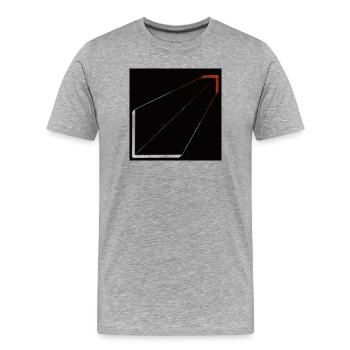 Silent Structure - Men's Premium Organic T-Shirt - heather grey - Front - Damien (186cm)