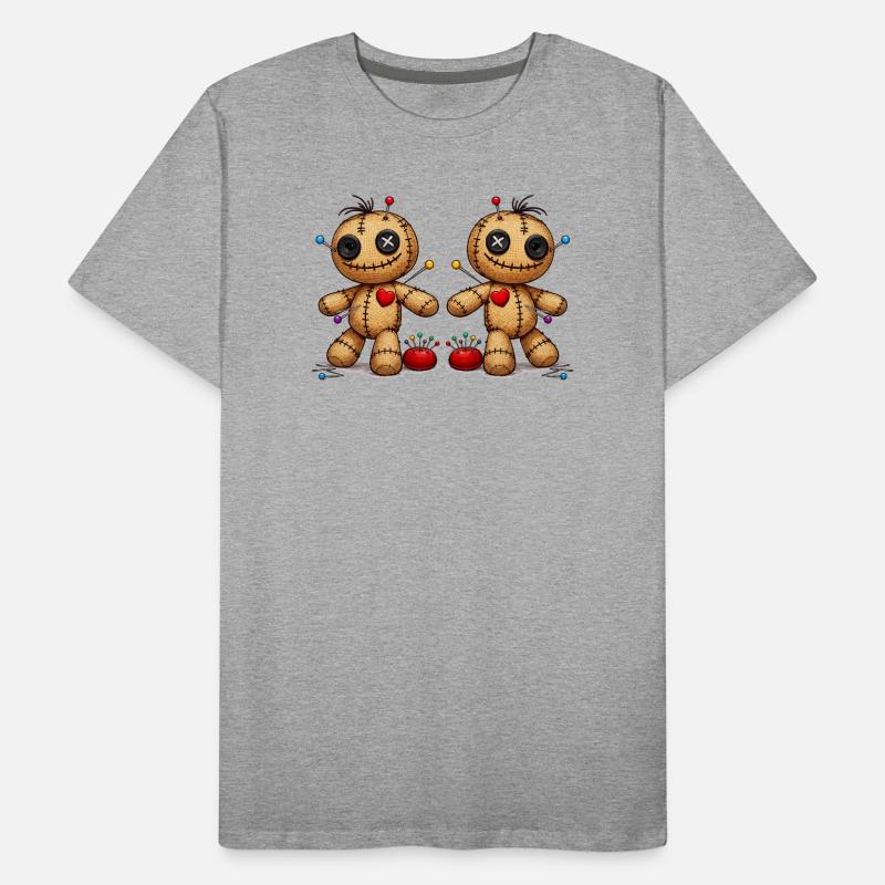 Voodoo doll with needles Men's Premium Organic T-Shirt