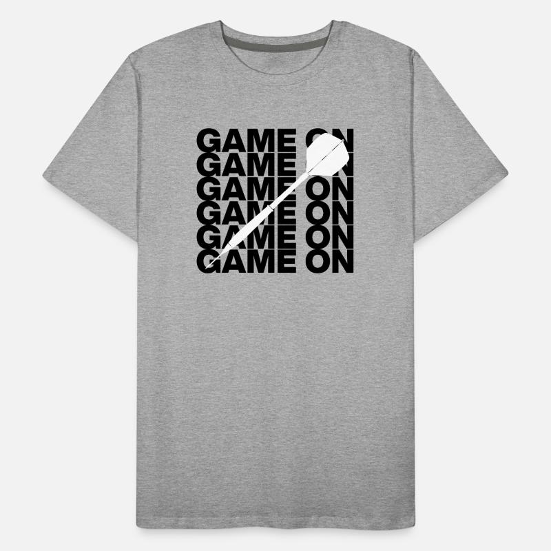 On y va : Attaque à la fléchette ! CENT QUATREVINGT, flèche blanche T-shirt bio Premium Homme