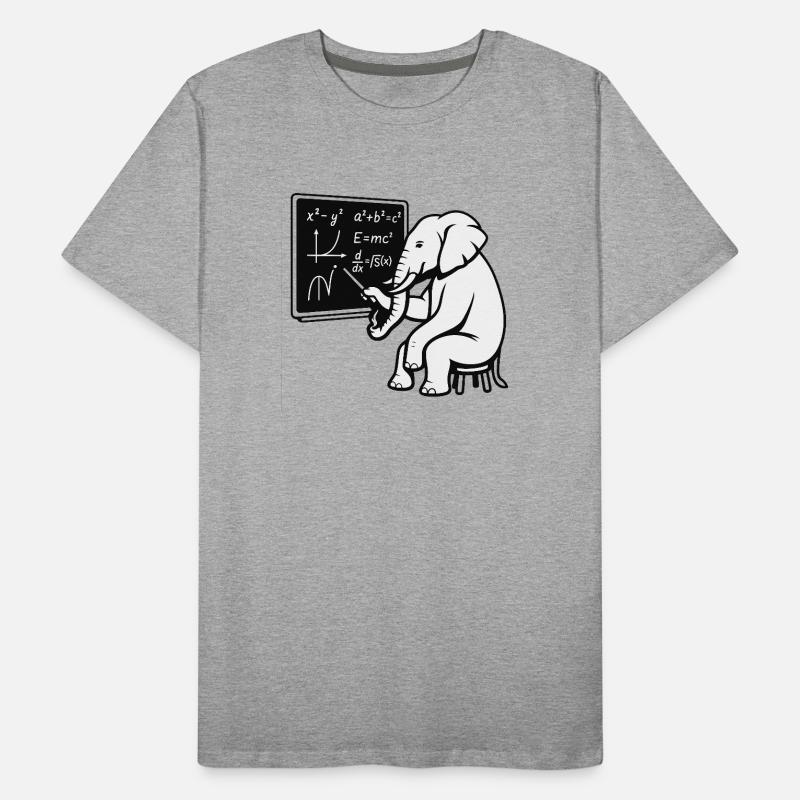 Professeur Éléphant T-shirt bio Premium Homme