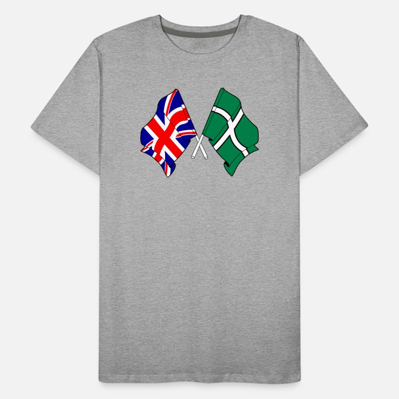 Devon & Great Britain Cross Männer Premium Bio T-Shirt